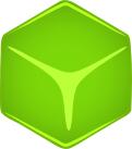 Vector graphics of cube