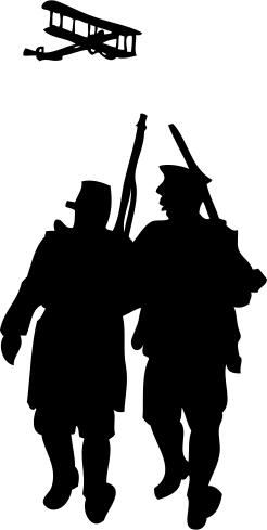Vector image of soldiers