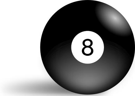 Vector illustration of pool ball
