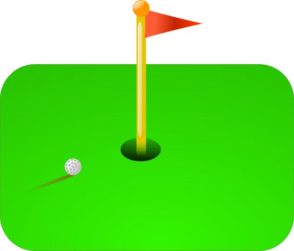 Golf flag vector illustration