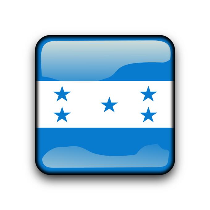 Honduras flag button