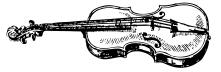 Vector illustration of violin