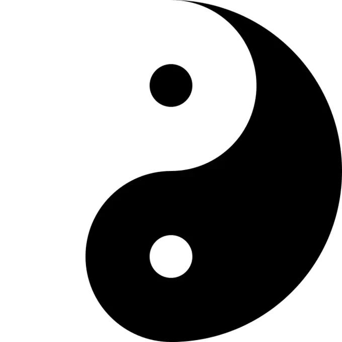Yin yang vector image