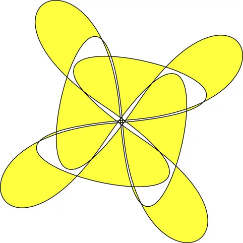 Yellow pattern vector image