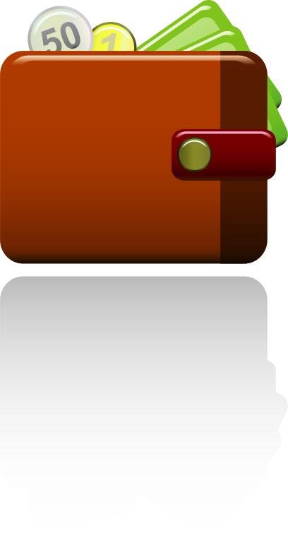 Wallet vector graphics
