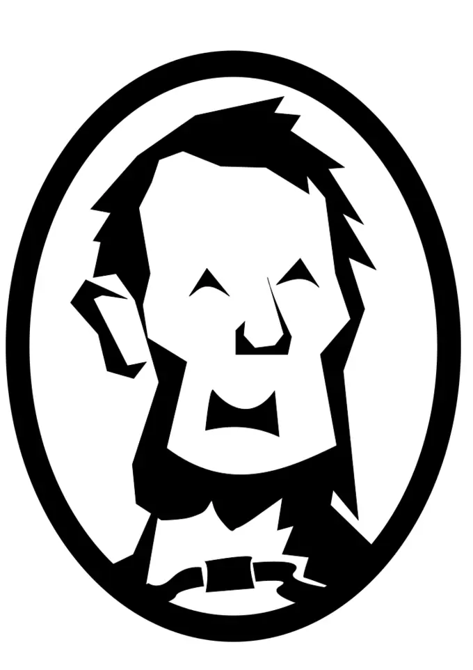 Abraham Lincoln caricature vector
