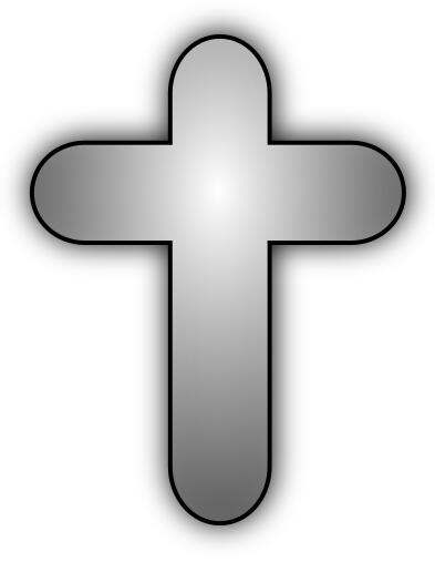Vector image of Christian cross