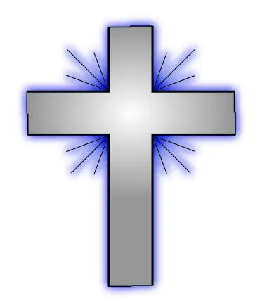 Vector illustration of a Christian cross