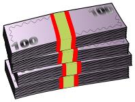 Stack of money vector graphics
