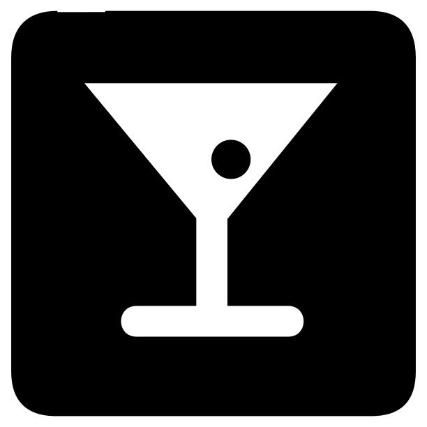 Vector icon for cocktail