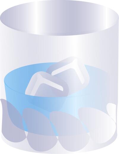Vector illustration of a glass