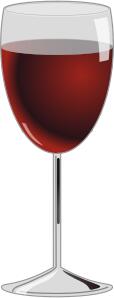 Red wine glass vector graphics