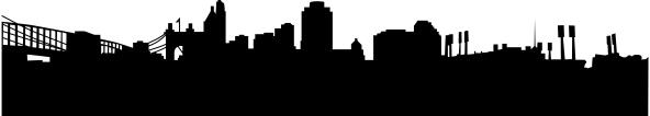 Vector image of city skyline