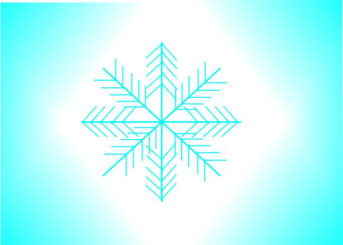 Snowflake illustration vector