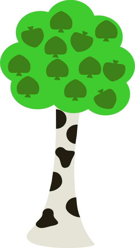 Birch tree vector image