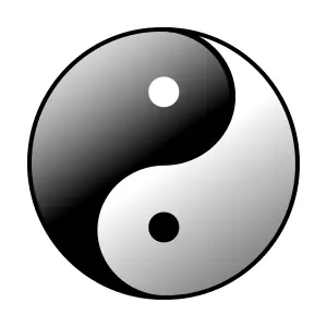 Yin-Yang vector illustration
