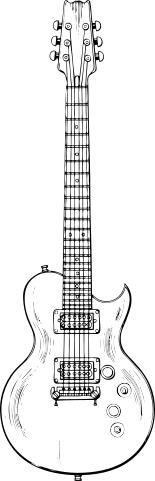 Electric guitar vector graphics