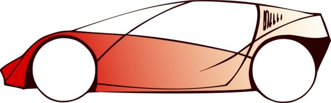 Sports car vector image