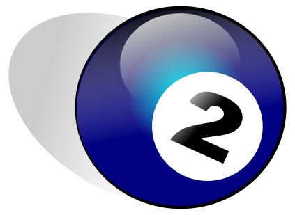Snooker ball vector drawing