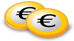 Euro Coins Vector Graphics