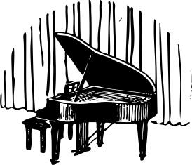 Piano vector graphics
