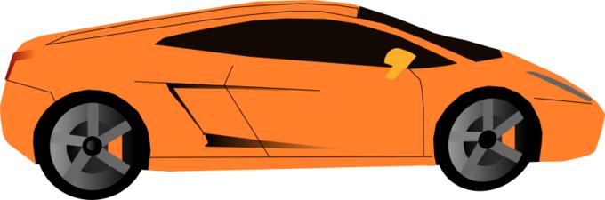 Luxury sports car vector graphics