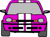 Vehicle front view vector