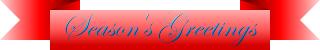 Season's Greetings Vector Ribbon