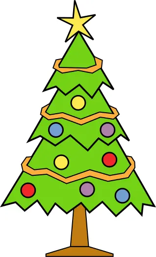 Christmas tree art graphics