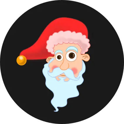 Santa's Head Vector graphics