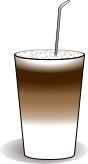 Latte macchiato vector