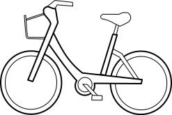 Bicycle vector outline