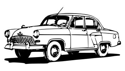 GAZ 21 vector image