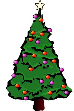 Christmas tree art
