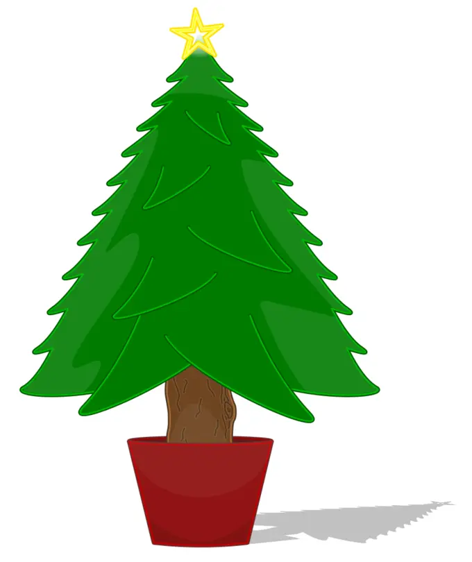 Glossy Christmas Tree Vector