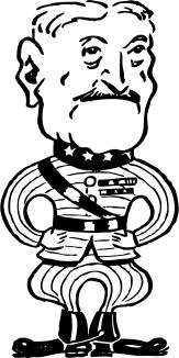 Gen. John J Pershing Vector Image