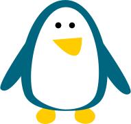 Penguin vector image