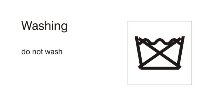 ''Do not wash'' symbol