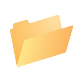 Yellow dossier icon