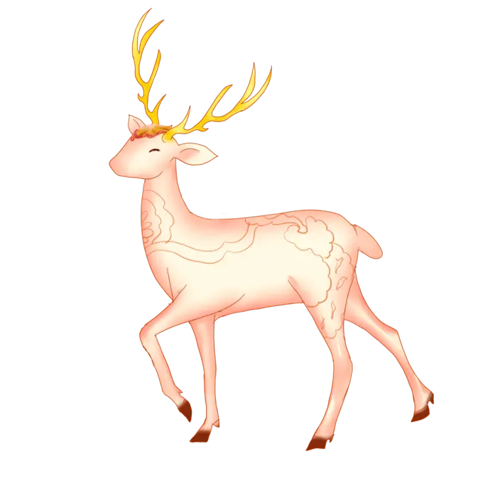 古风仙鹿插画 29
