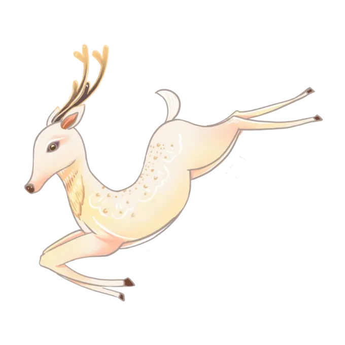 古风仙鹿插画 3