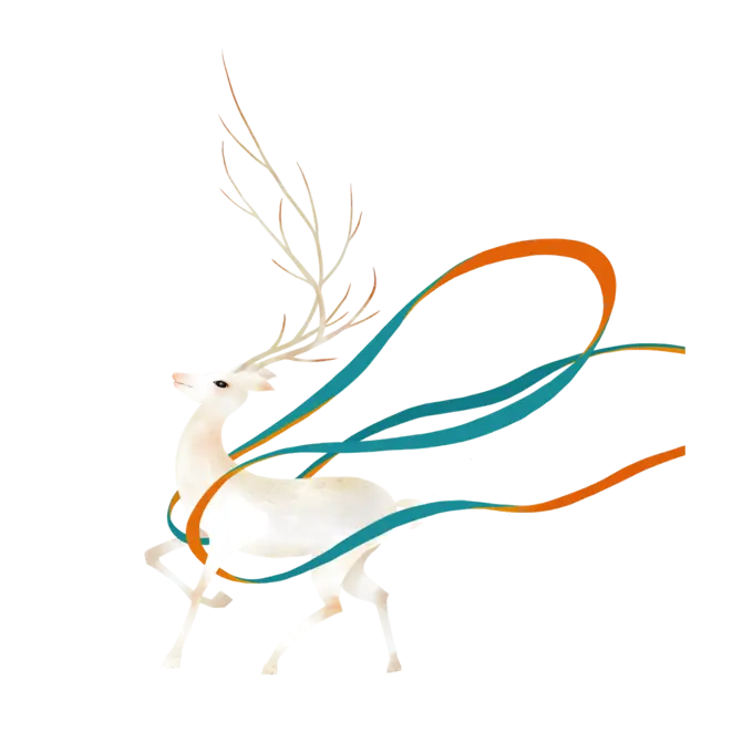 古风仙鹿插画 36
