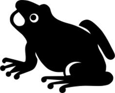 Frog silhouette