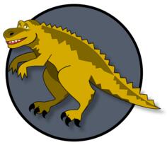 A Cartoon Dinosaur