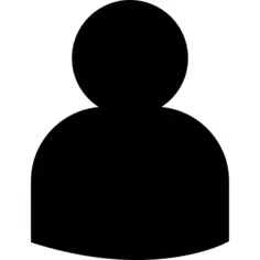 用户黑色关闭形状