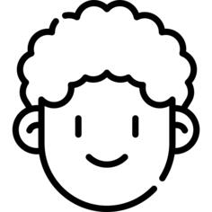 Curly hair