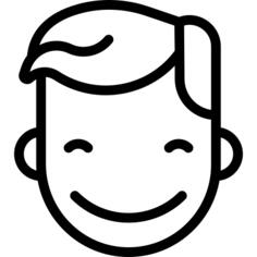 男孩广泛的微笑