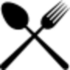 餐馆叉子的餐具标志