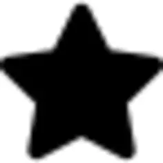 Star black fivepointed shape