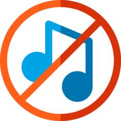No music